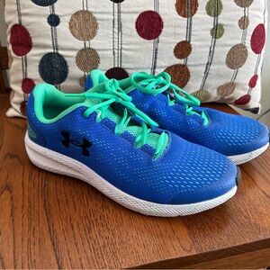Under Armour Kids Blue and Green Sneakers